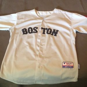 Authentic majestic Red Sox Road Jersey